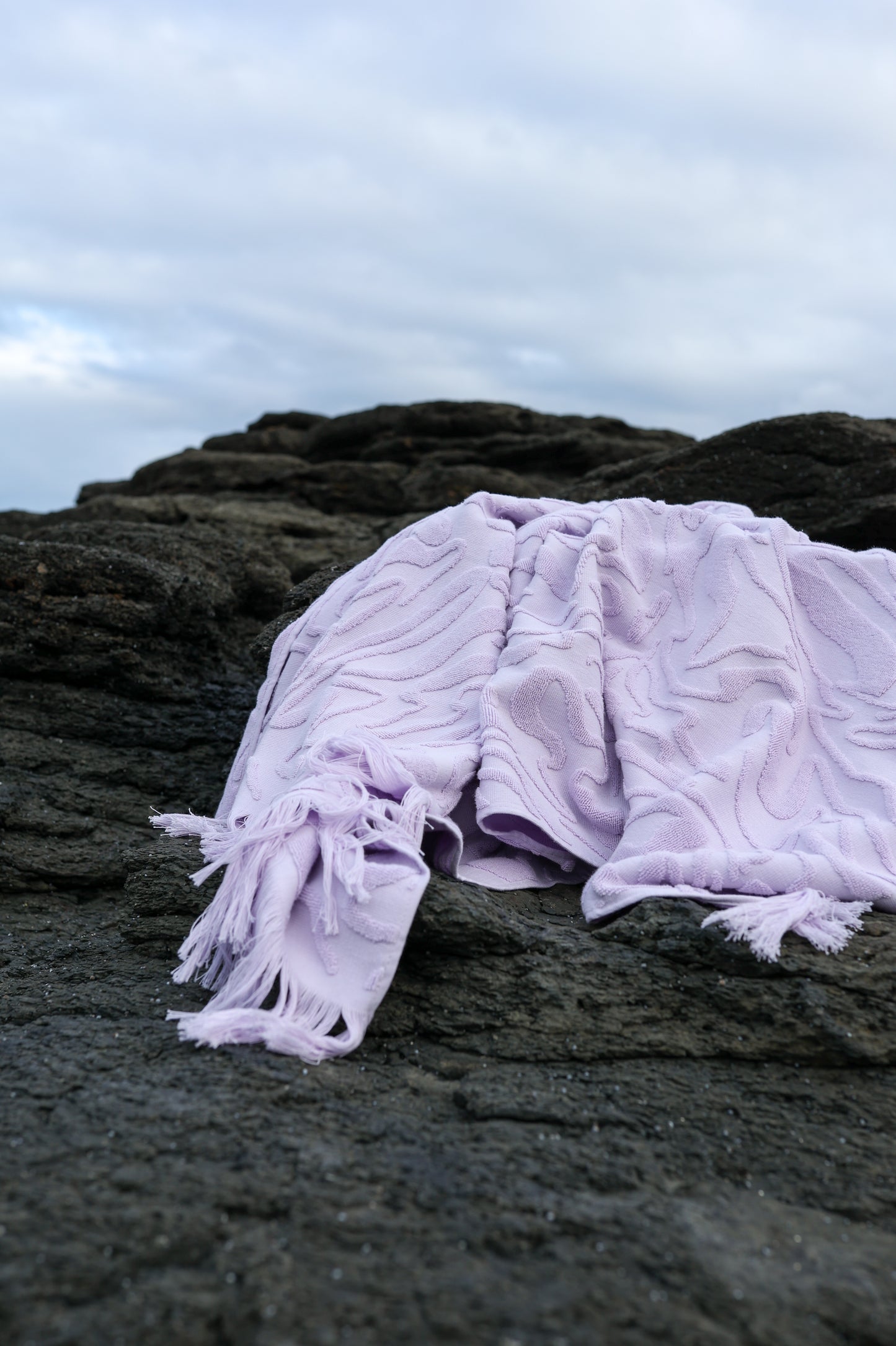 Ripple Kids Towel - Lilac