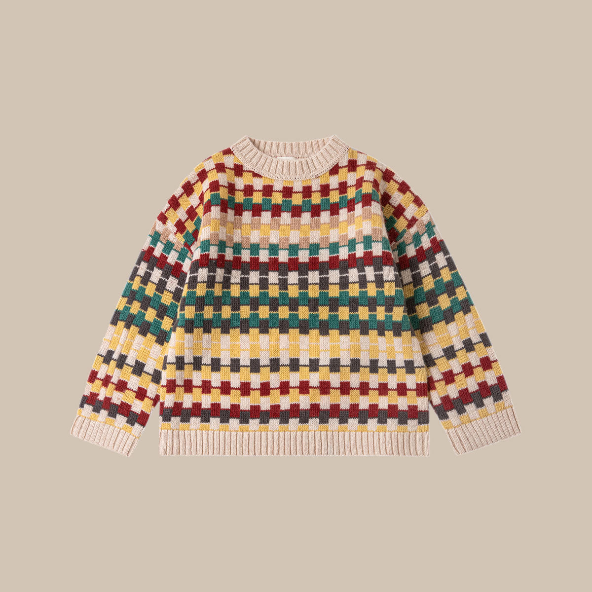 PATTERNED JUMPER/MULTICOLOR