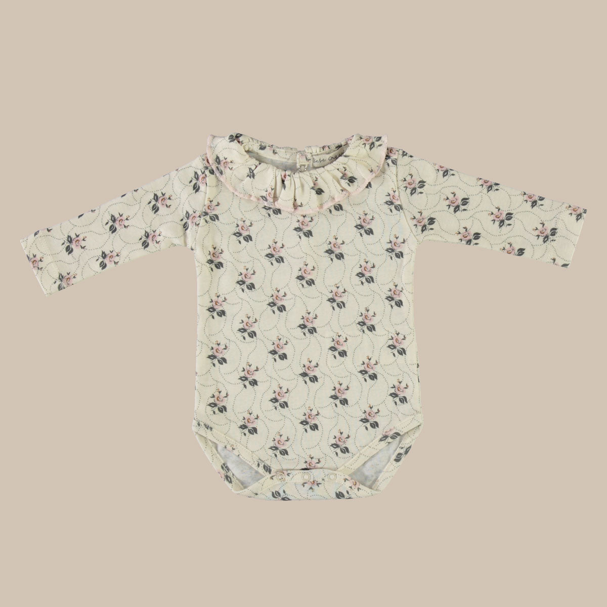 【Only 1 left】Colette Collar Onesie/Edelweiss