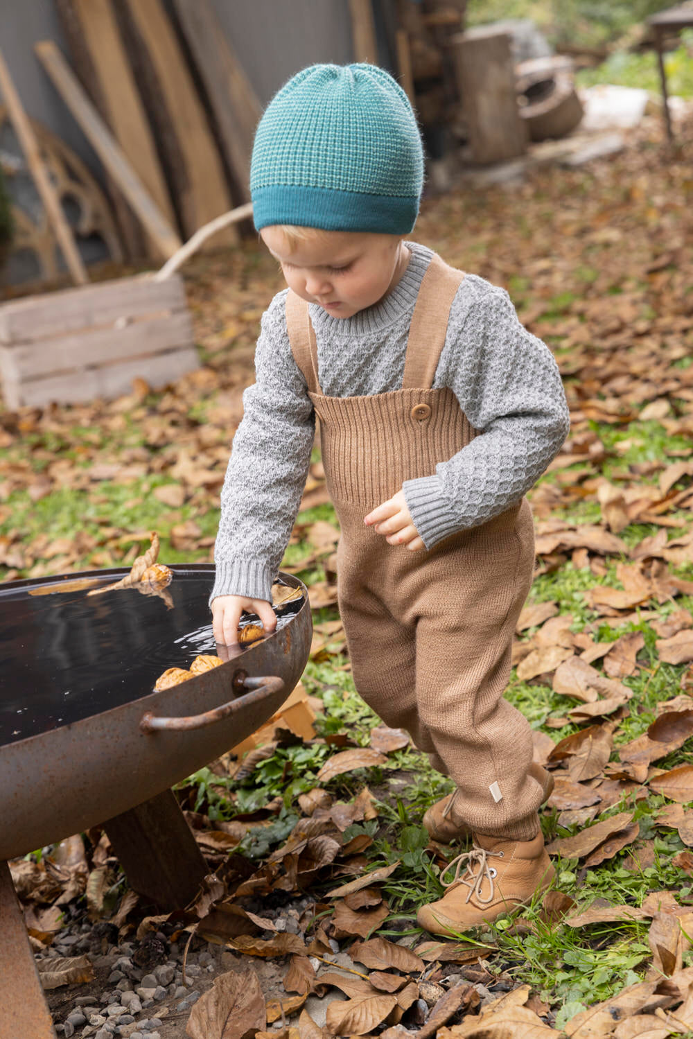 Knitted Trousers/caramel