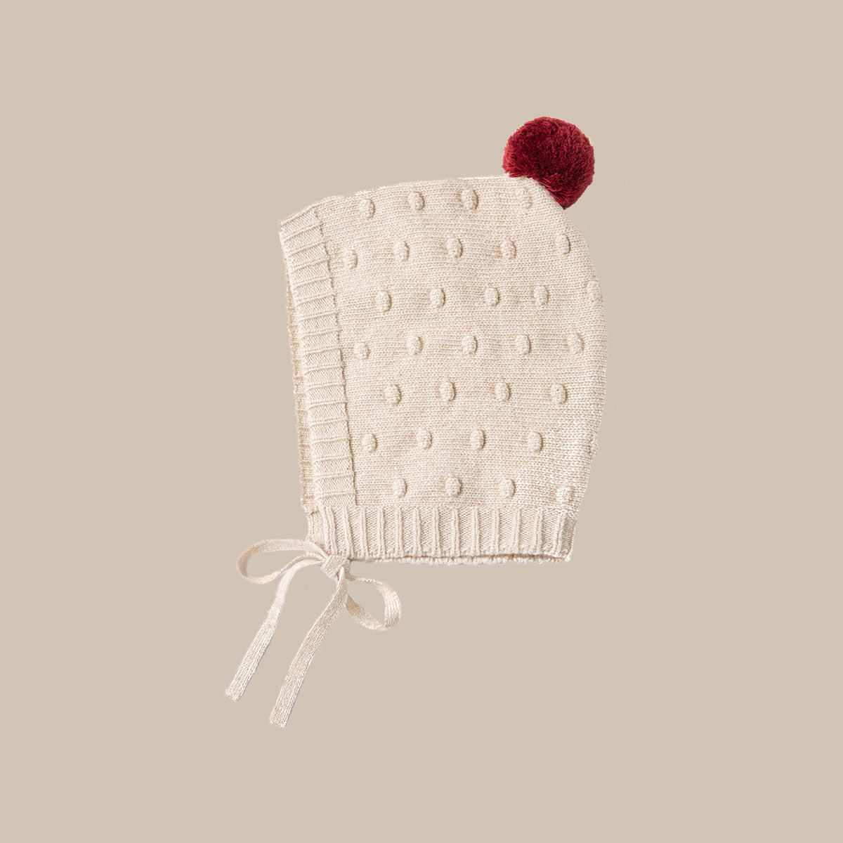 POM POM BONNET/CREAM