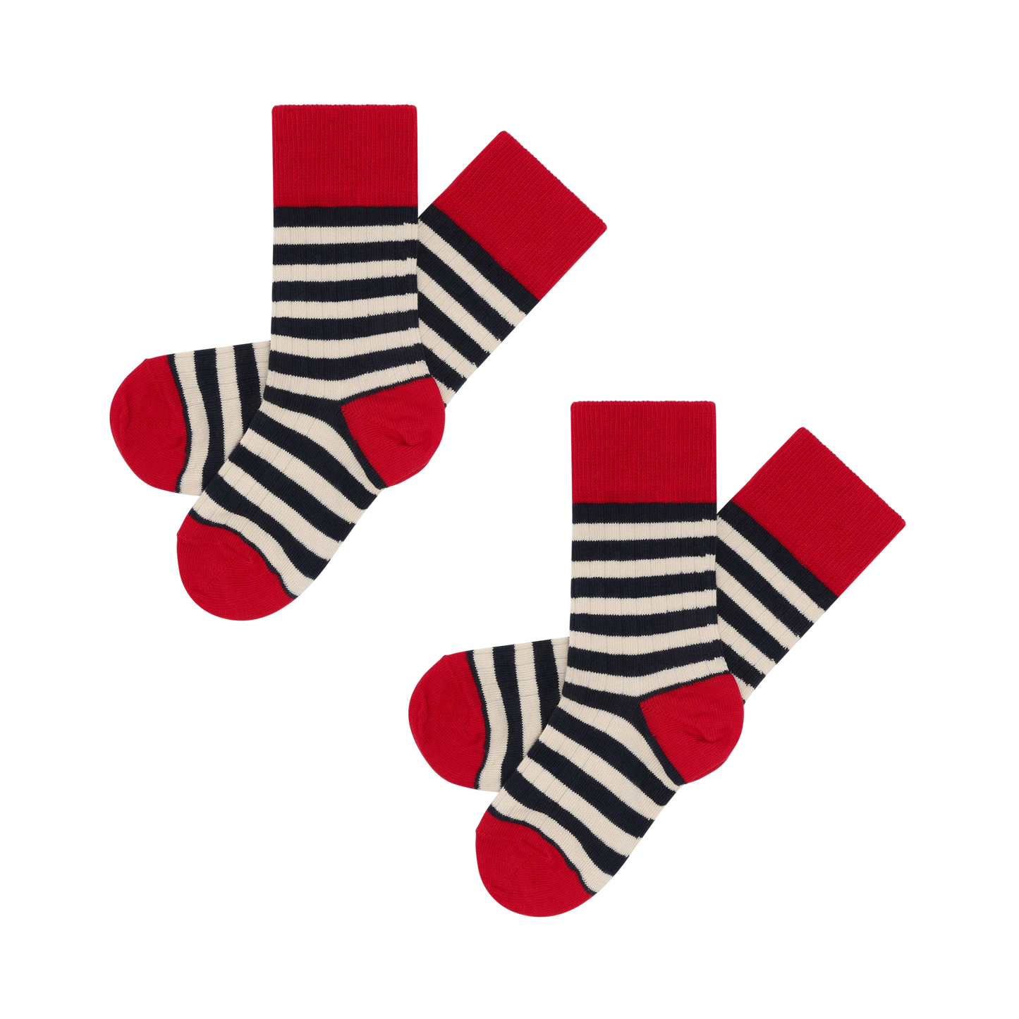 Striped Socks/RED/DARK NAVY
