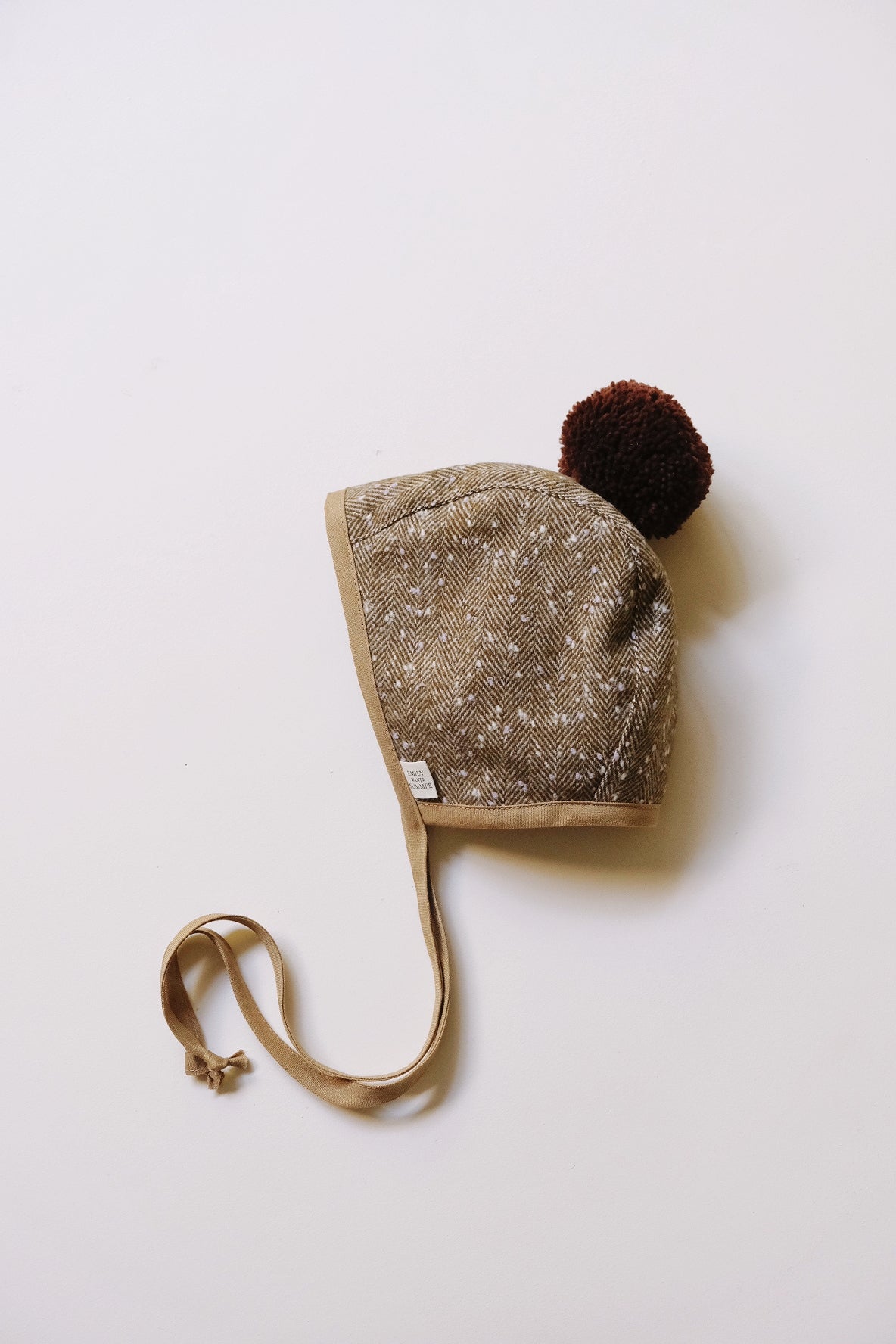 Baby Wool Pom Pom Bonnet - Freckles