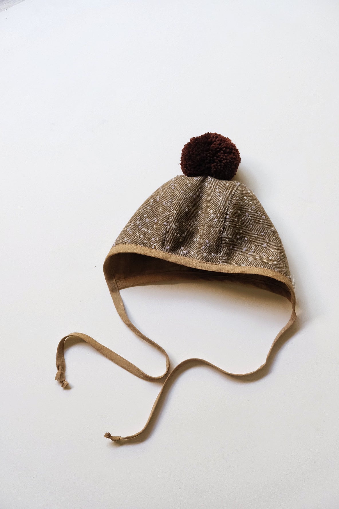Baby Wool Pom Pom Bonnet - Freckles