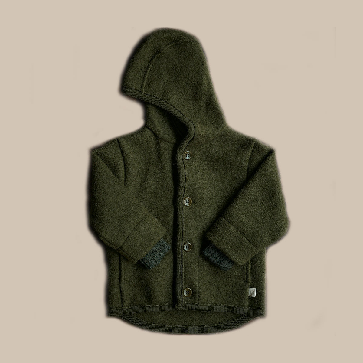 Boiled Wool Jacket/olive