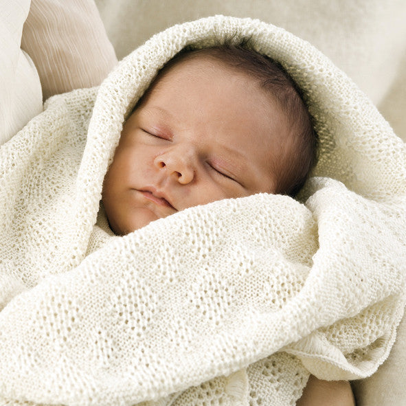 Woollen Baby Blanket/natural