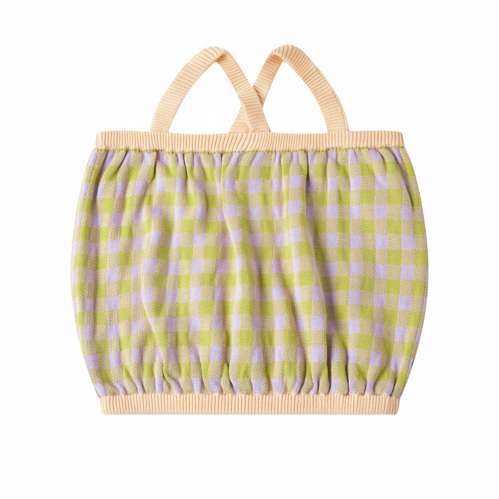 COLOURED CAMISOLE/LIME/LIGHT PURPLE