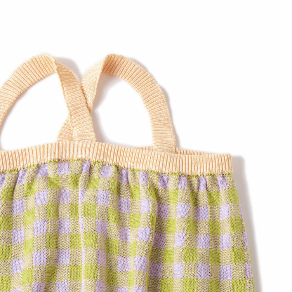 COLOURED CAMISOLE/LIME/LIGHT PURPLE