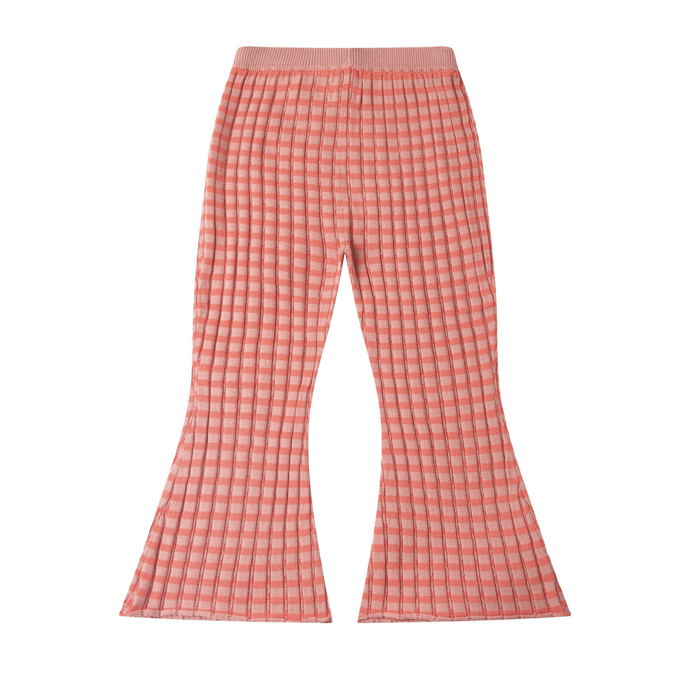 FLARED TROUSERS/SEA PINK/ORANGE