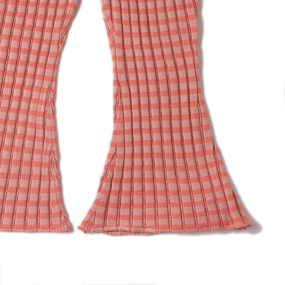 FLARED TROUSERS/SEA PINK/ORANGE