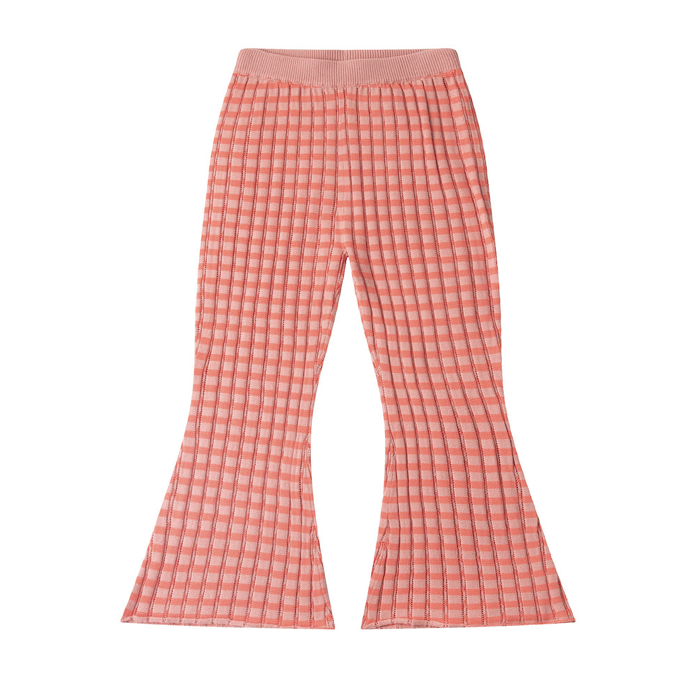 FLARED TROUSERS/SEA PINK/ORANGE