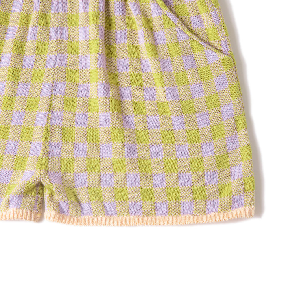 COLOURED SHORTS/LIME/PURPLE