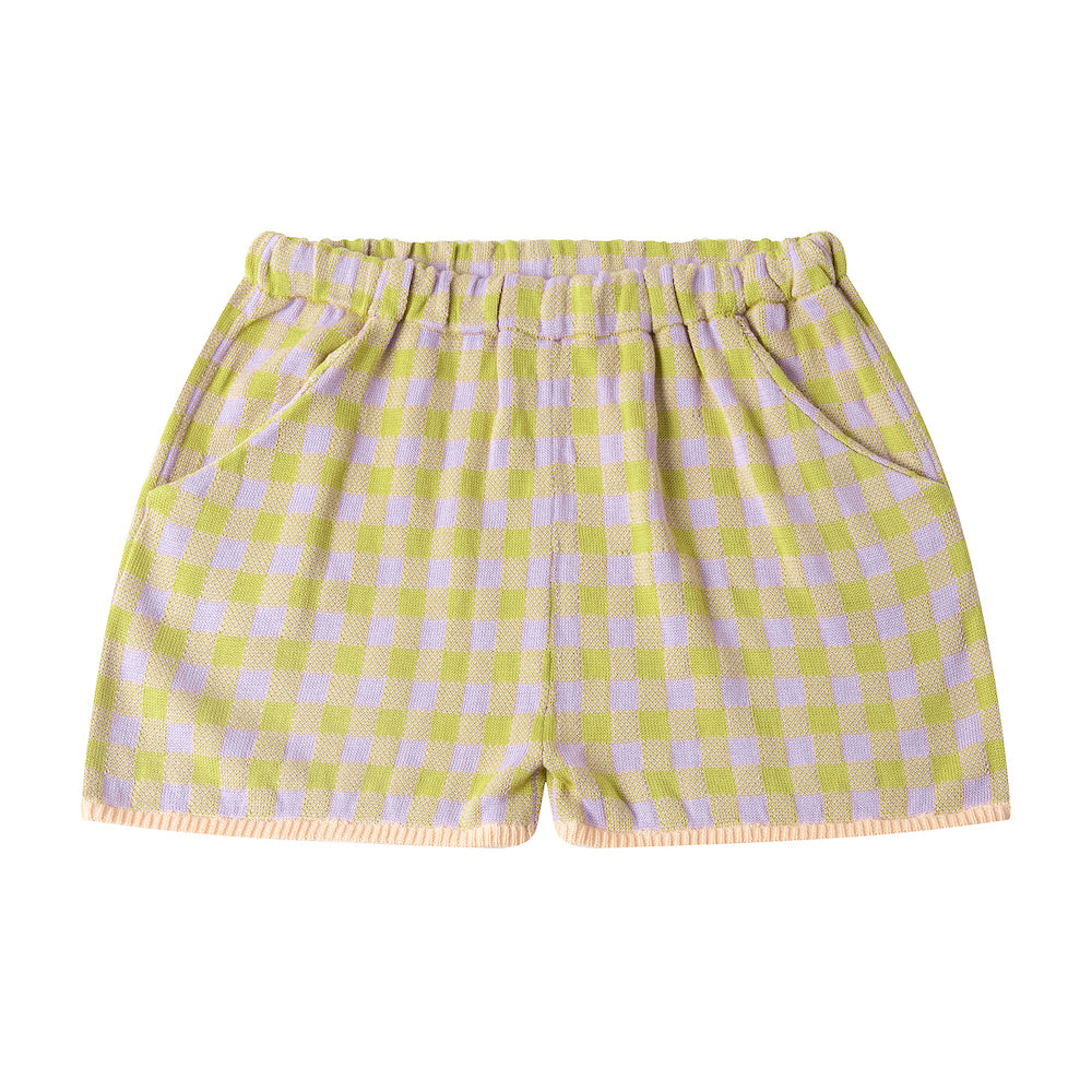 COLOURED SHORTS/LIME/PURPLE