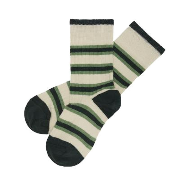 Stripe Socks/DEEP GREEN