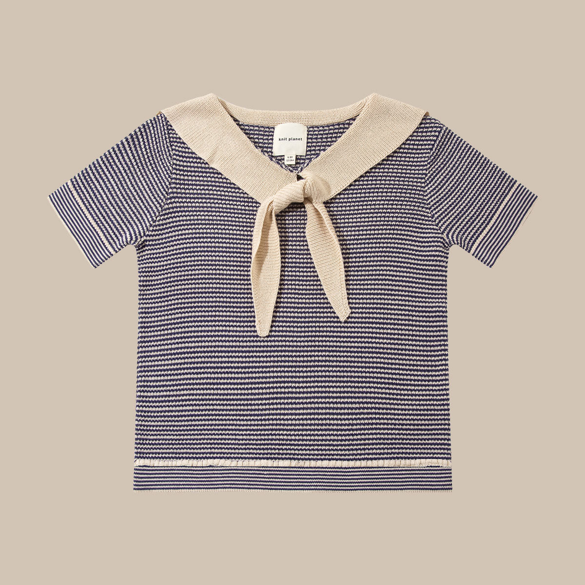 CHIC COLLARED TOP/NAVY