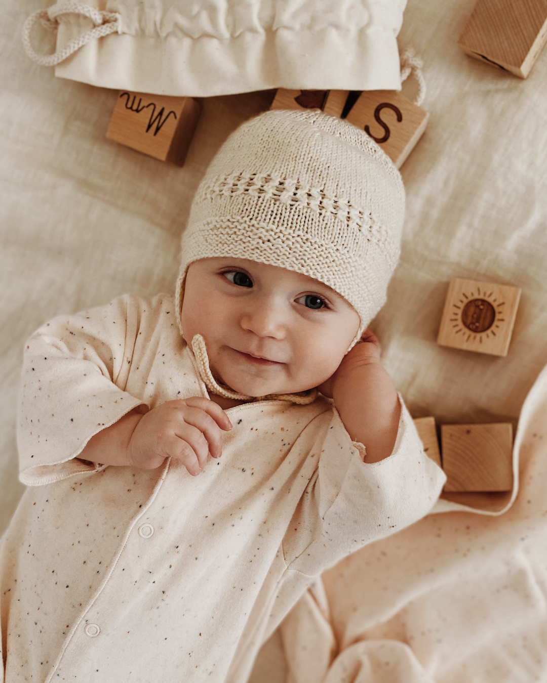 Organic Baby Onesie/IVORY PINK
