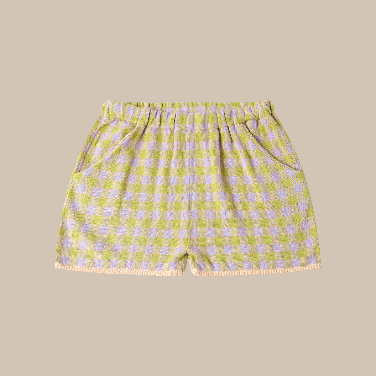 COLOURED SHORTS/LIME/PURPLE