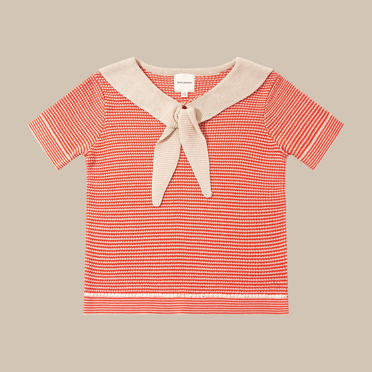 CHIC COLLARED TOP/RED