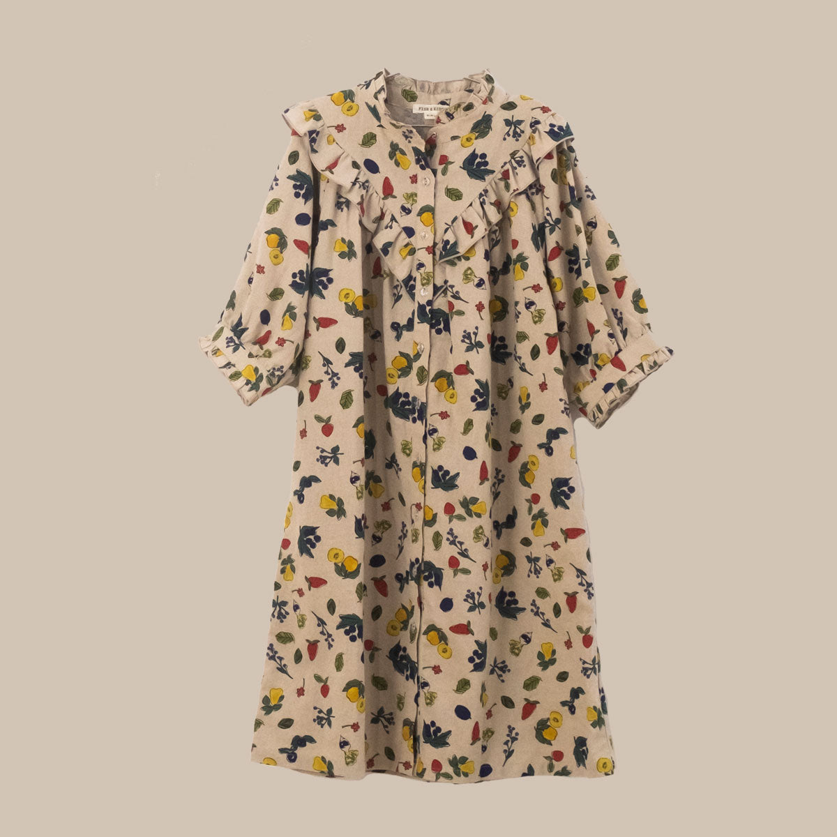 FARM DRESS/BEIGE