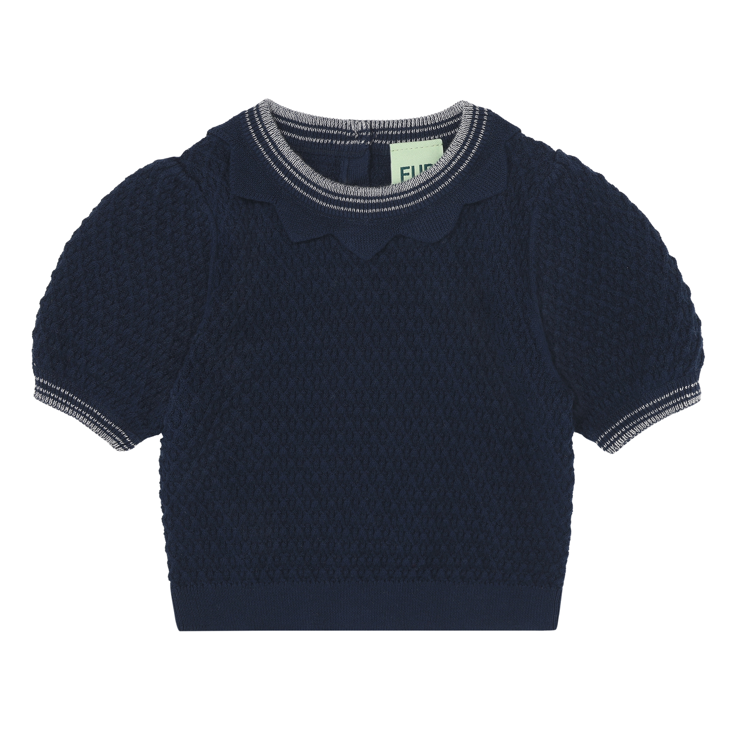 Baby Puff Sleeve Top/DARK NAVY