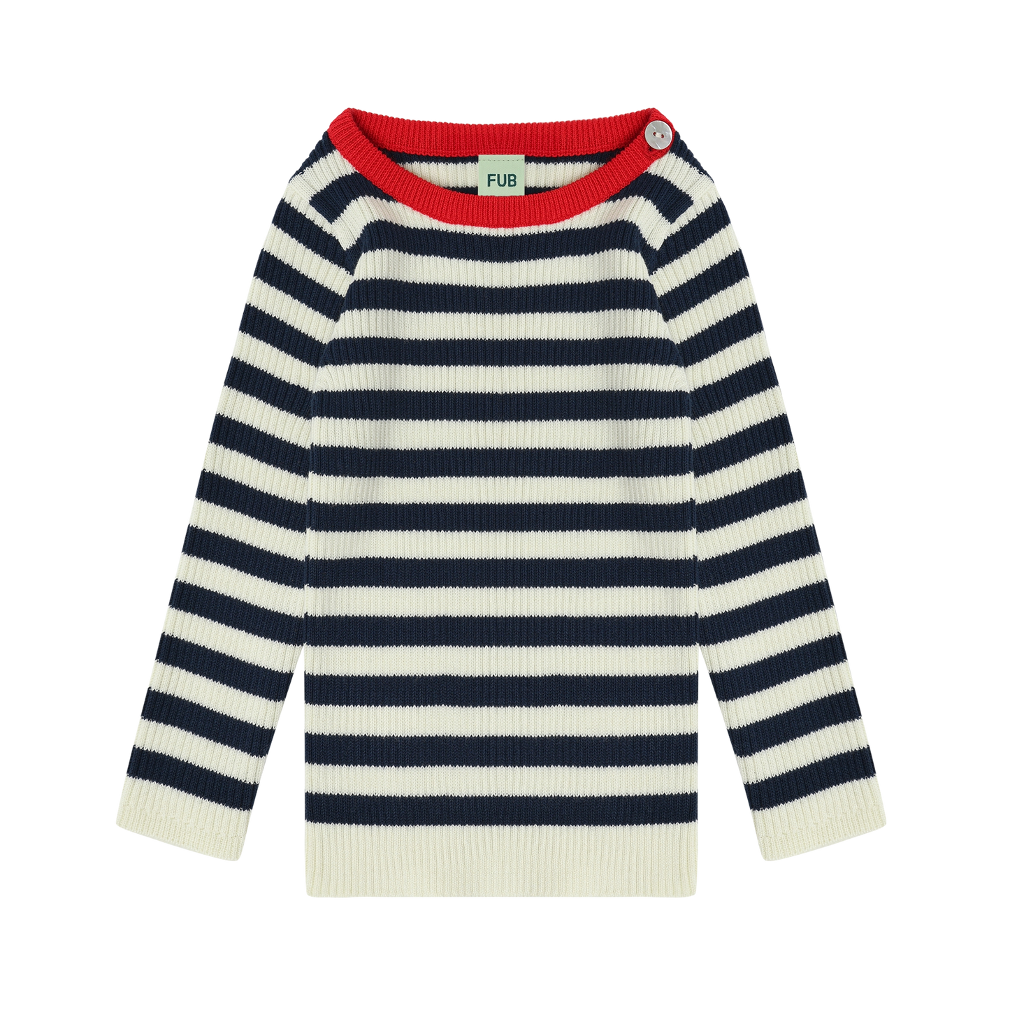 Baby Striped Top/ECRU/DARK NAVY