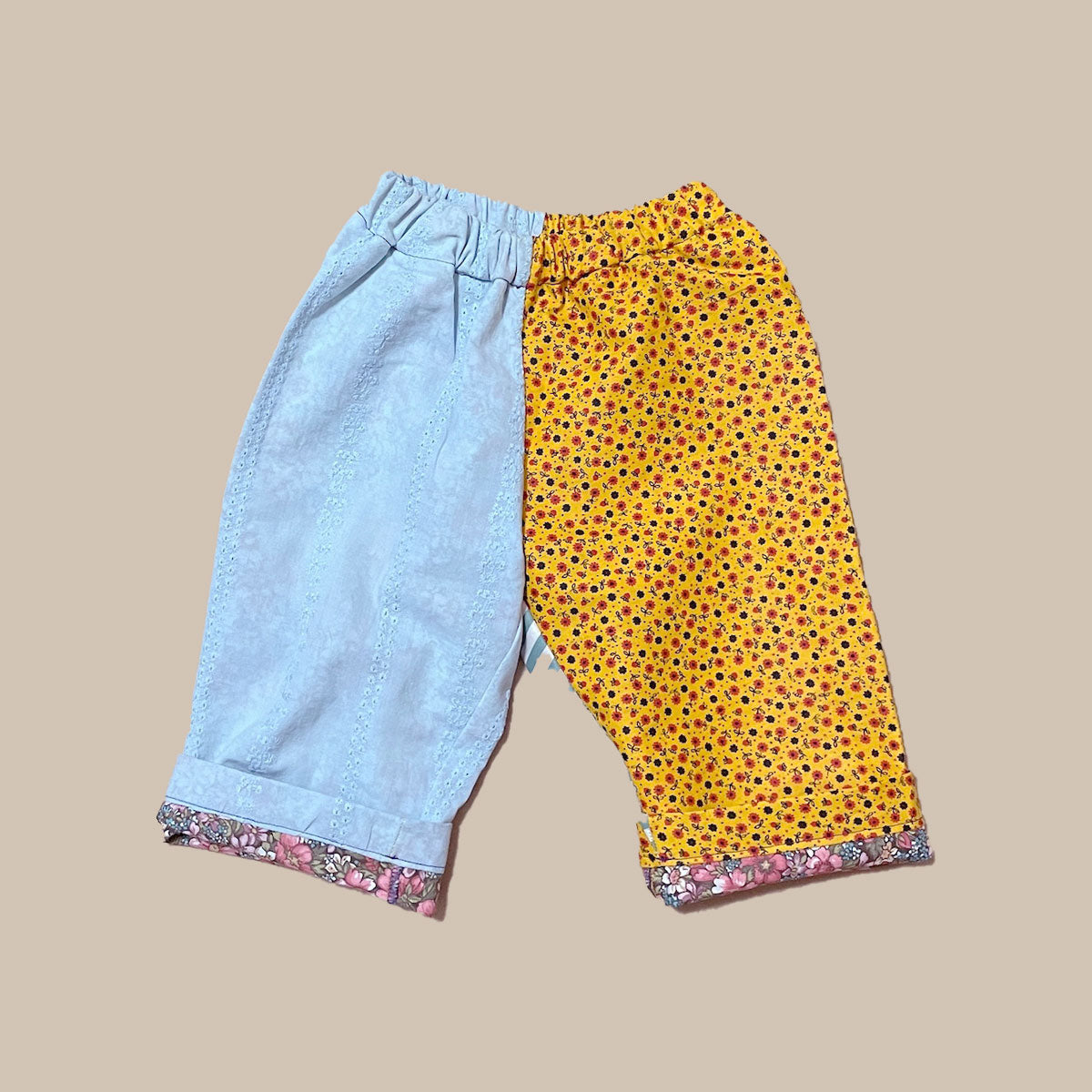 【one&only】 Vintage Fabrics Play Pants no.21-1Y