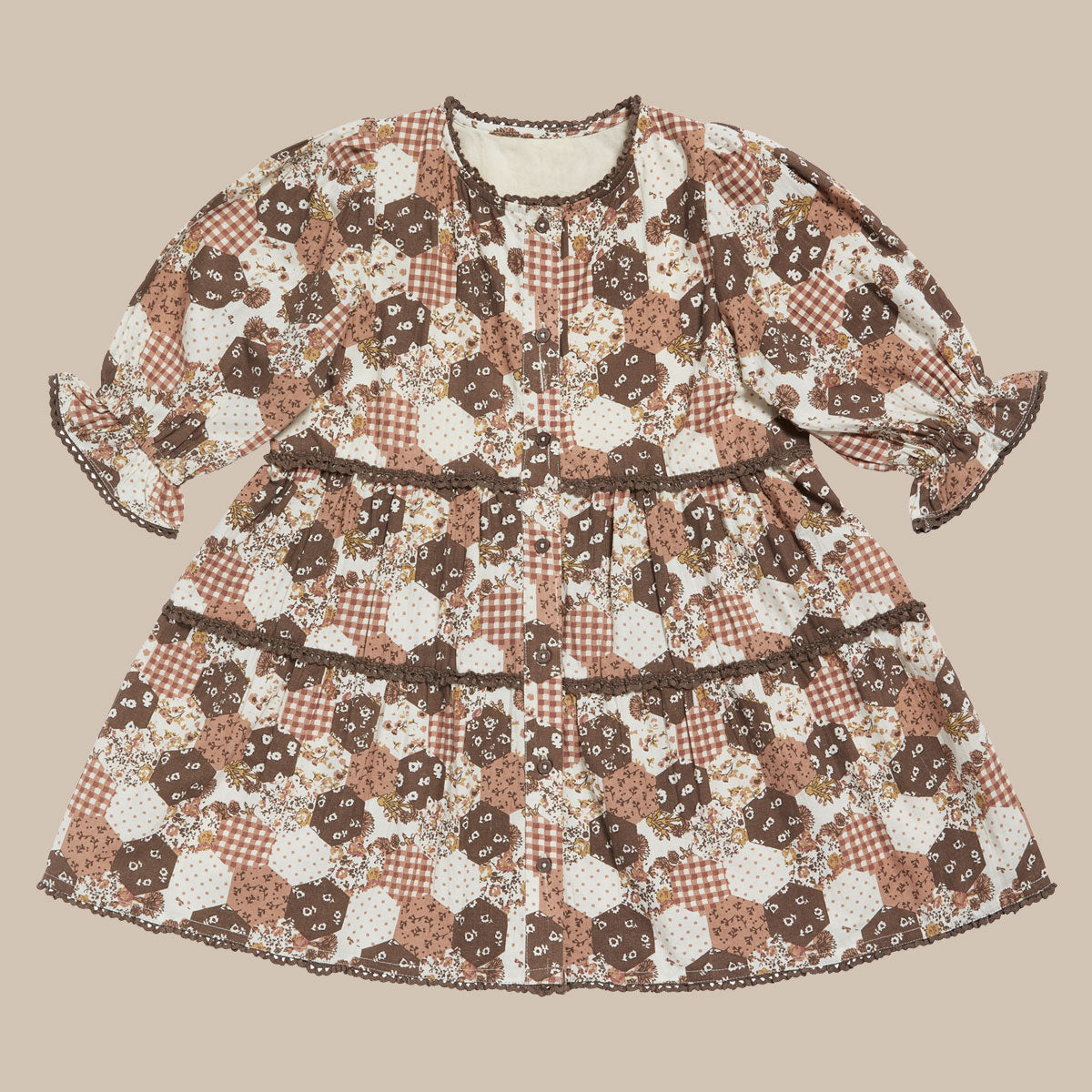 Esme Dress Patchwork Print
