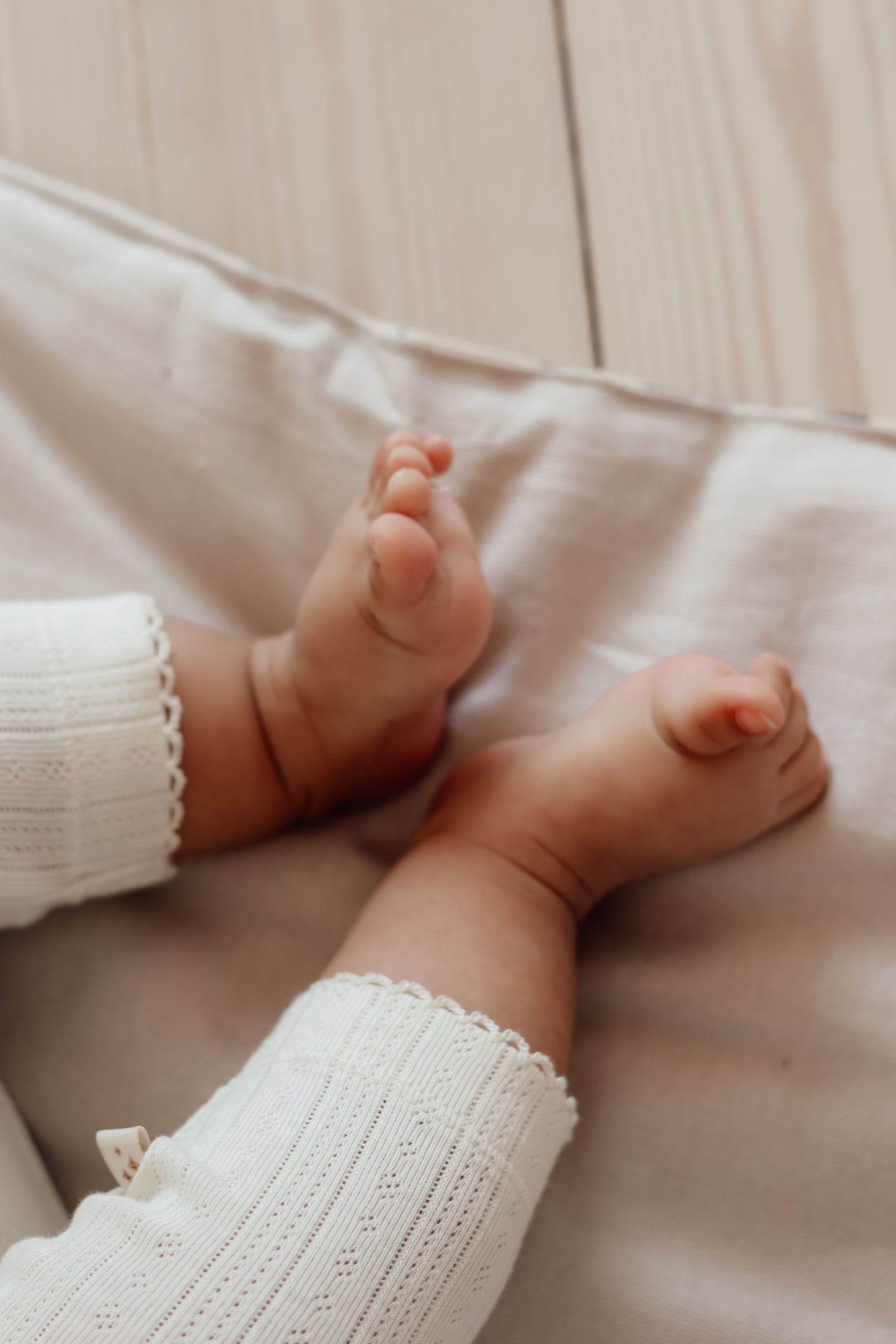 Asher baby leggings/Antique white