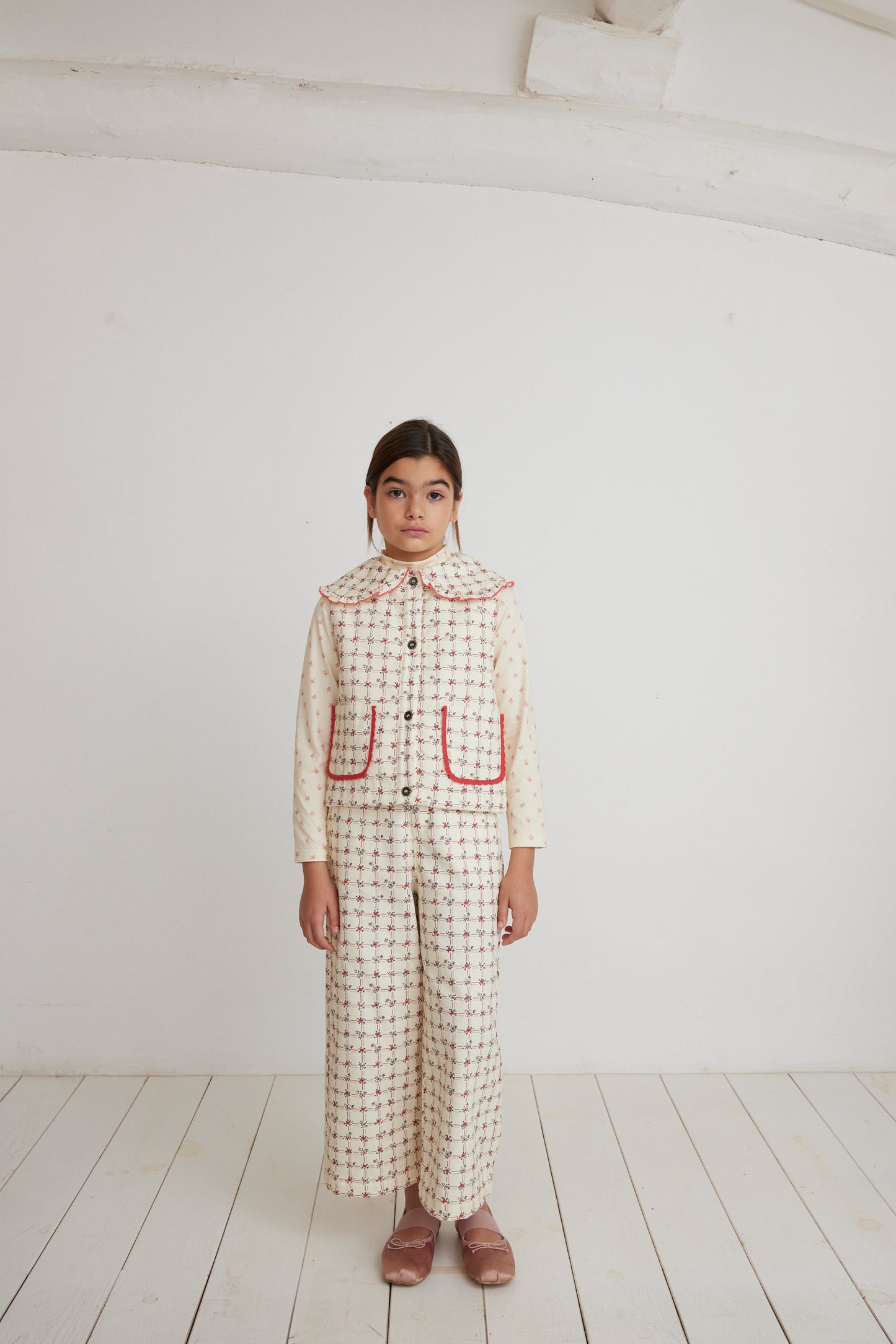 LISSY PANTS/GEOMETRIC ROSES
