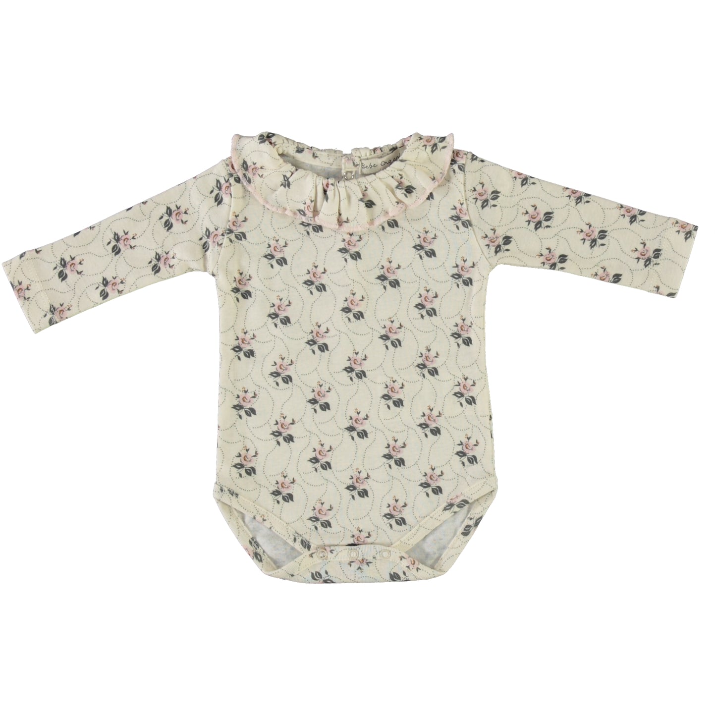 【Only 1 left】Colette Collar Onesie/Edelweiss