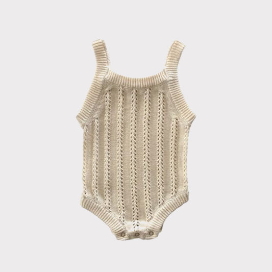Knitted Bodysuit/Natural white