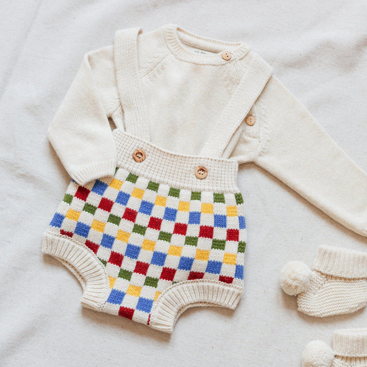 Checkerboard straps bloomer
