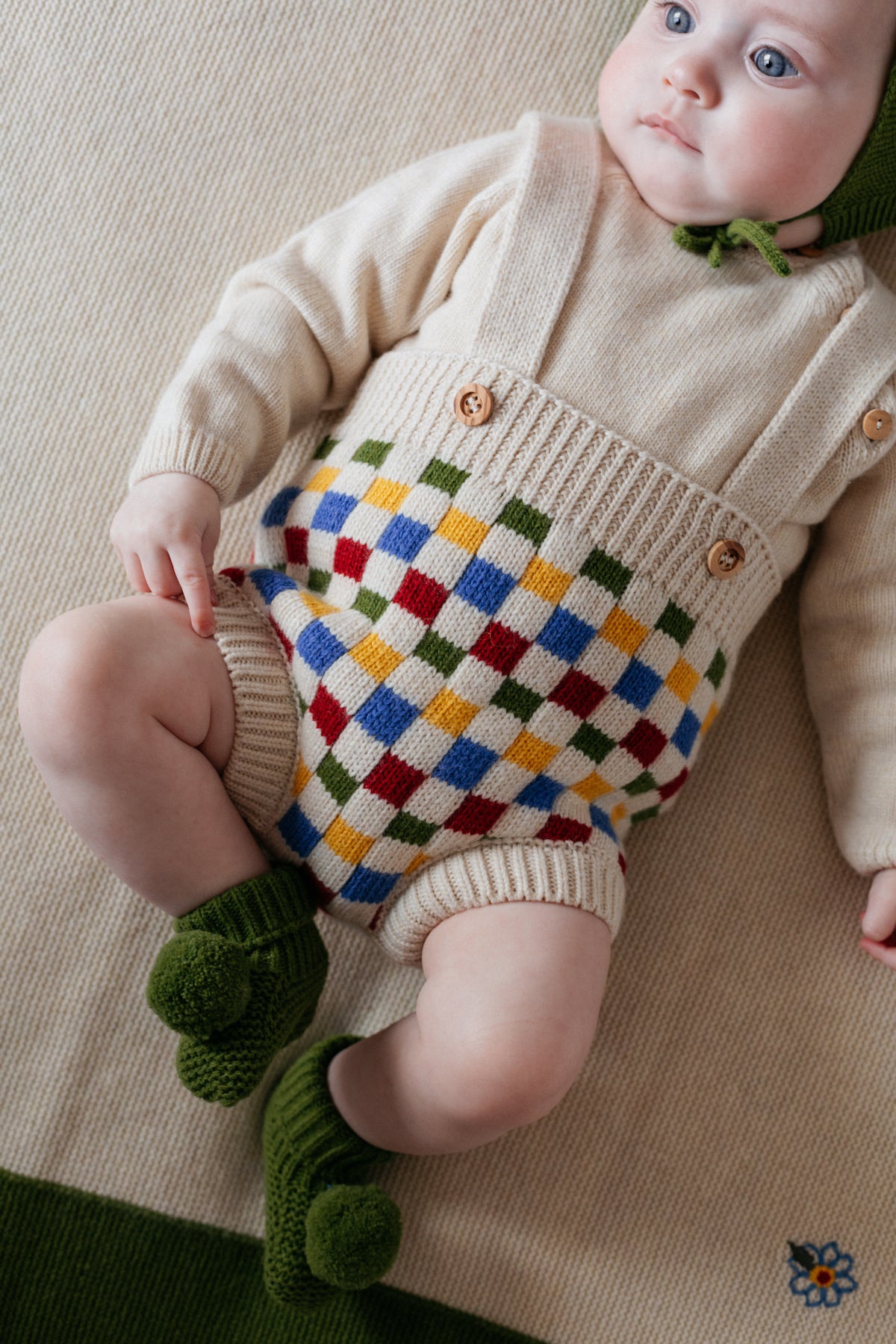 Checkerboard straps bloomer