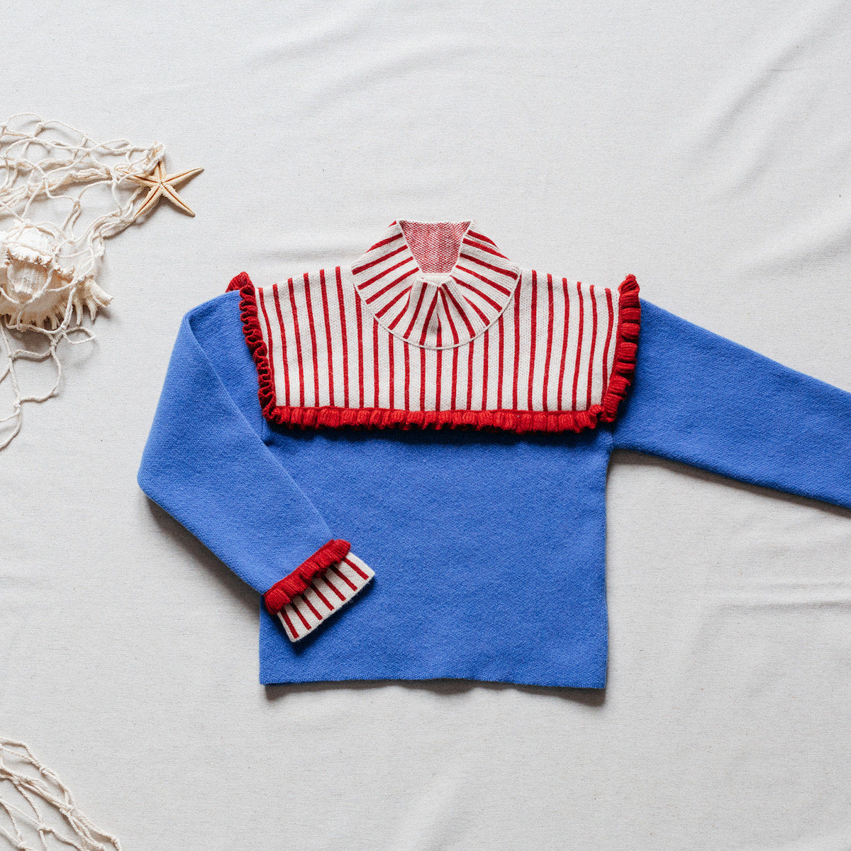 High collar vintage jersey