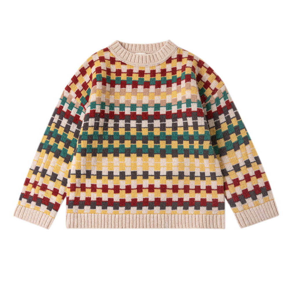 PATTERNED JUMPER/MULTICOLOR
