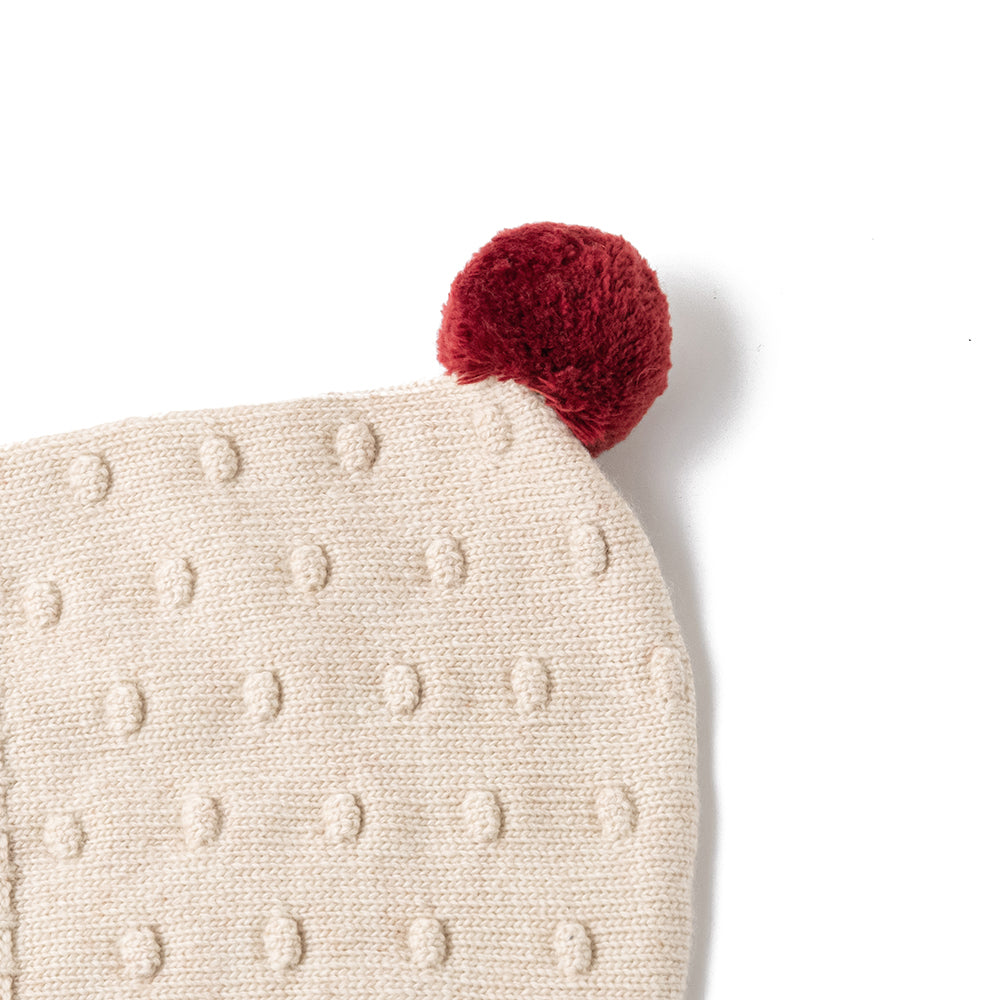 POM POM BONNET/CREAM