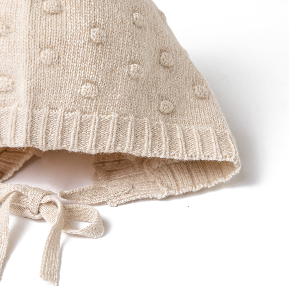 POM POM BONNET/CREAM