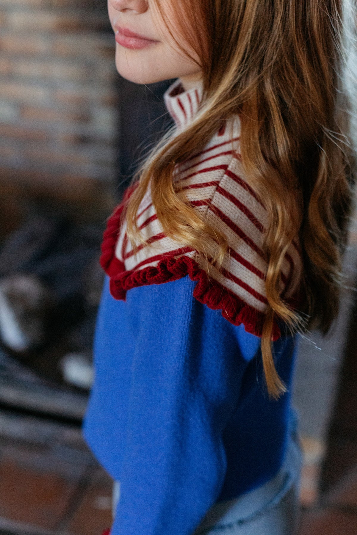 High collar vintage jersey