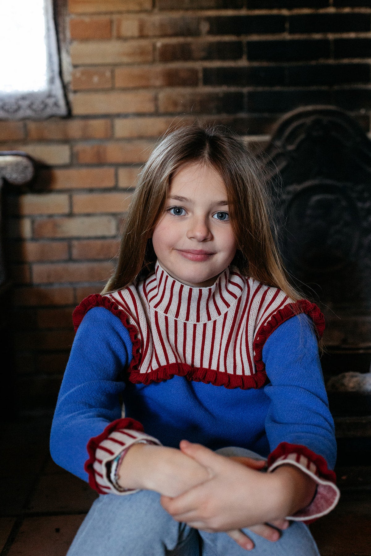 High collar vintage jersey