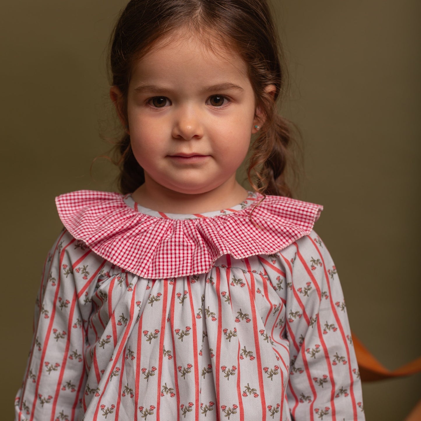 Blue Castores blouse and bloomer set / Jesusito Castores azul