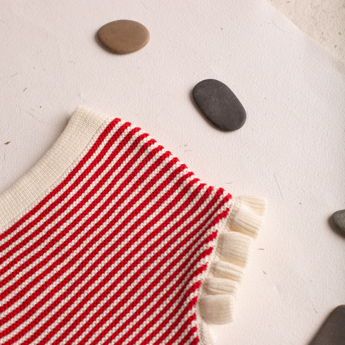 Red stripe bloomer short / Braguita rayas rojas
