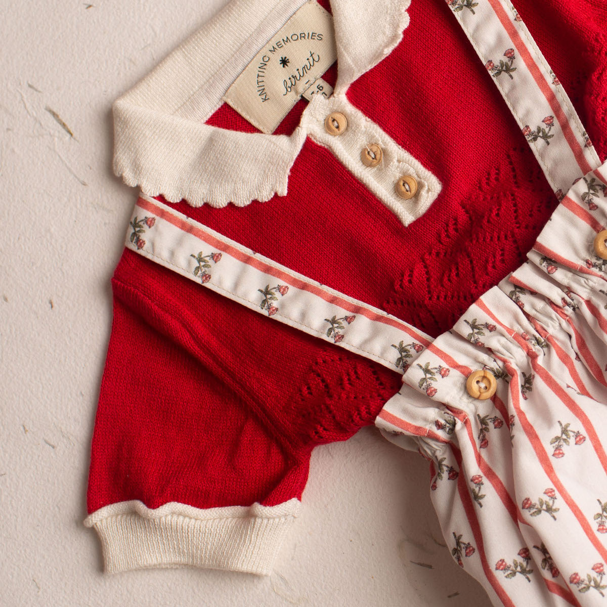 White Castores straps bloomer / Culetín tirantes Castores blanco