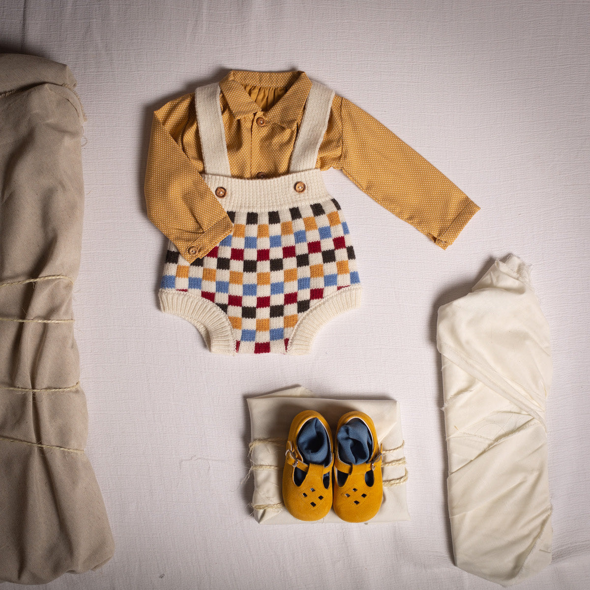 Checkerboard straps bloomer
