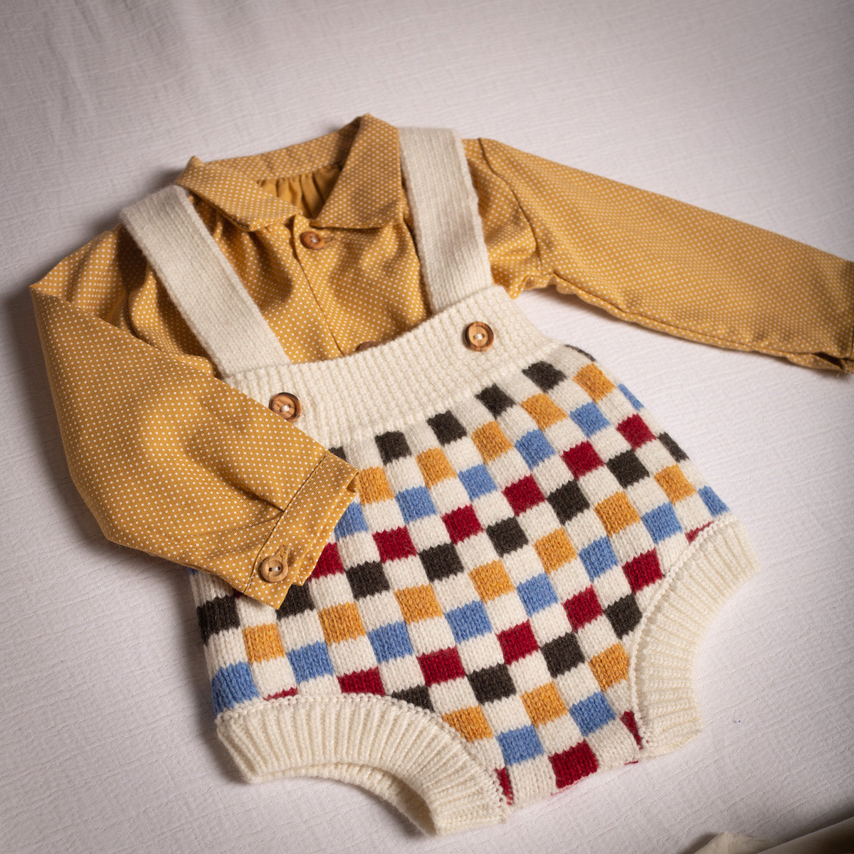 Checkerboard straps bloomer