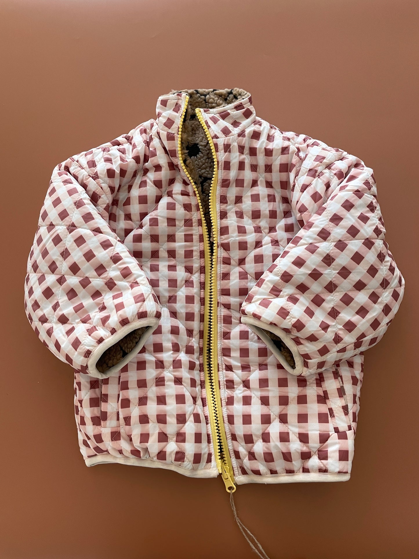TEDDY BEAR REVERSIBLE JACSKET/BROWN