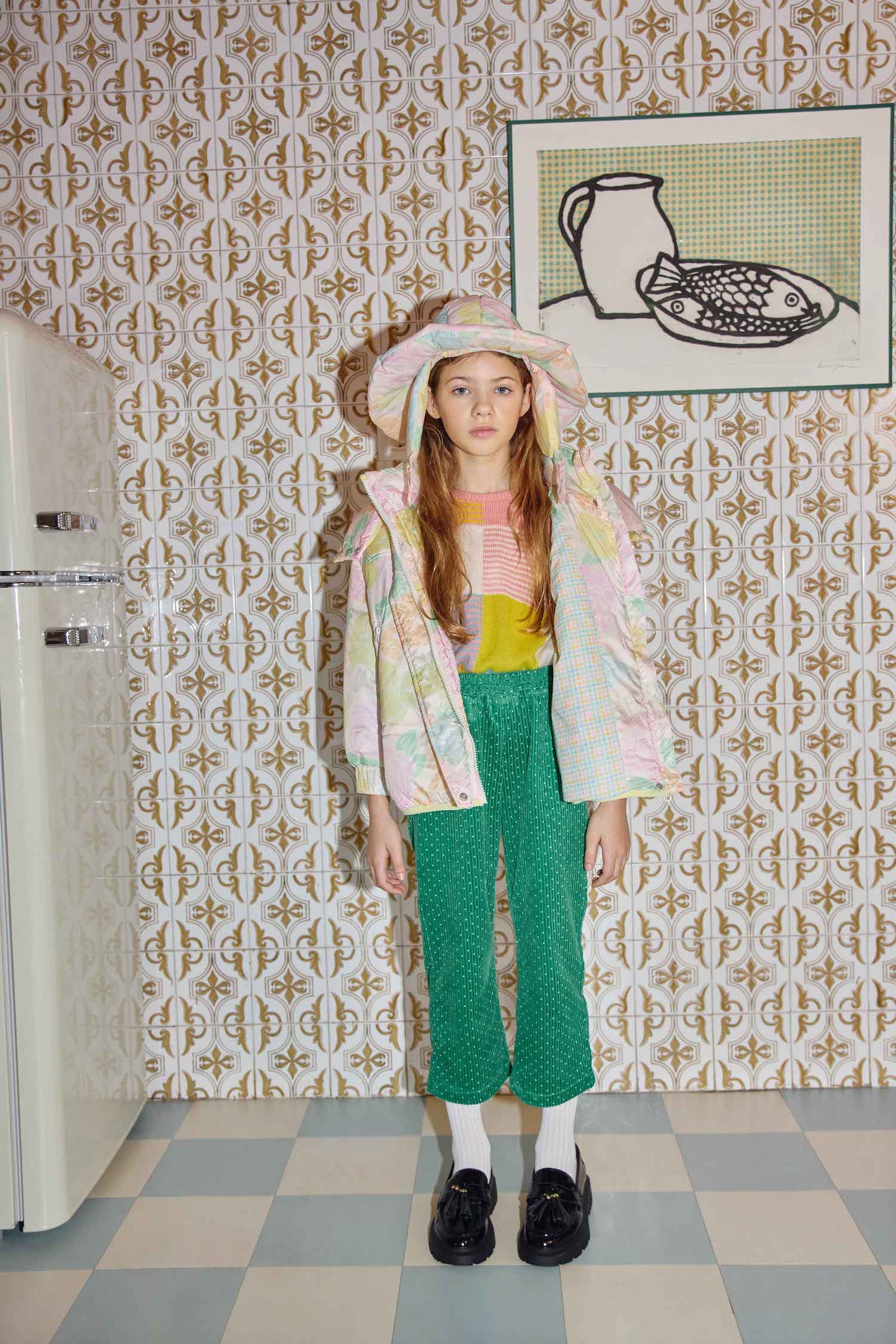 PASTELS FLOWERS SKI HAT/PASTELS