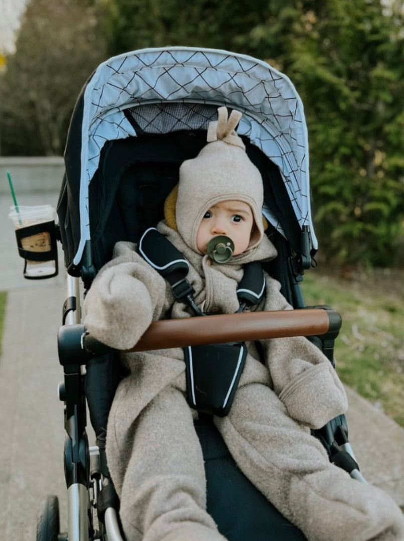 Boiled Wool Overall/grey
