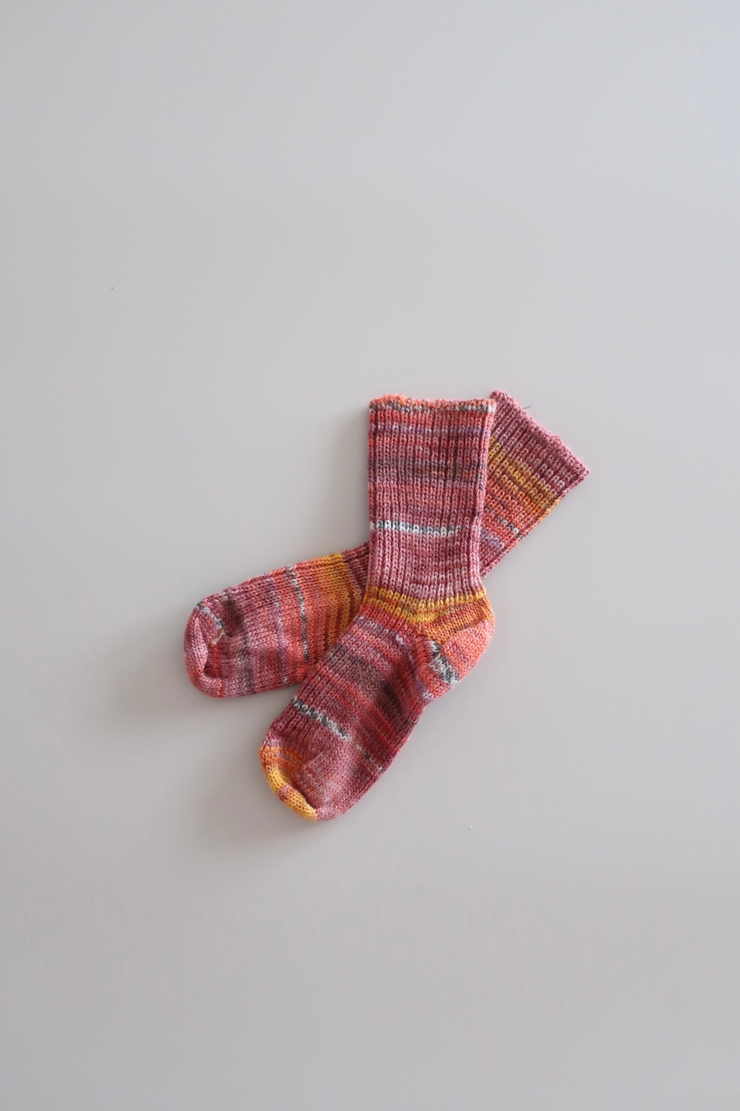 Woolen children's socks - pink