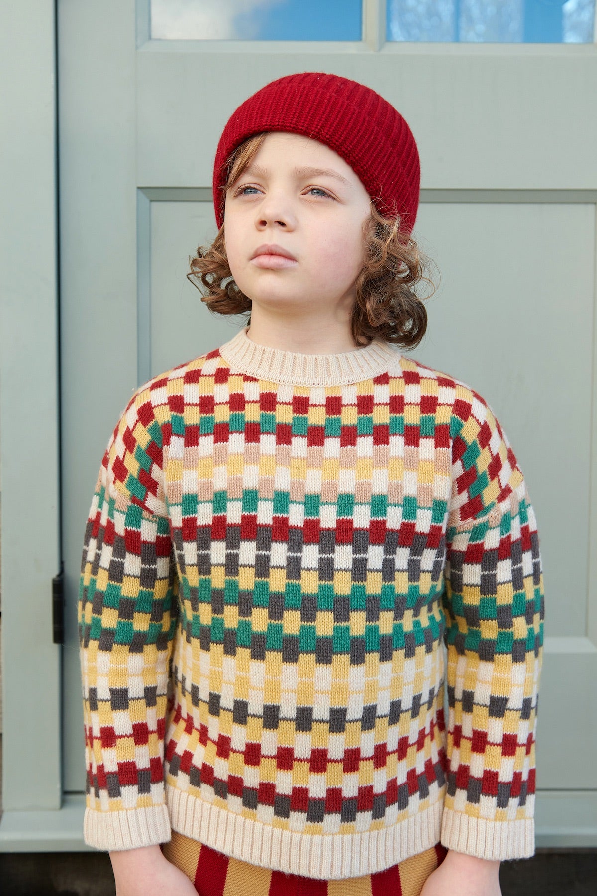 PATTERNED JUMPER/MULTICOLOR