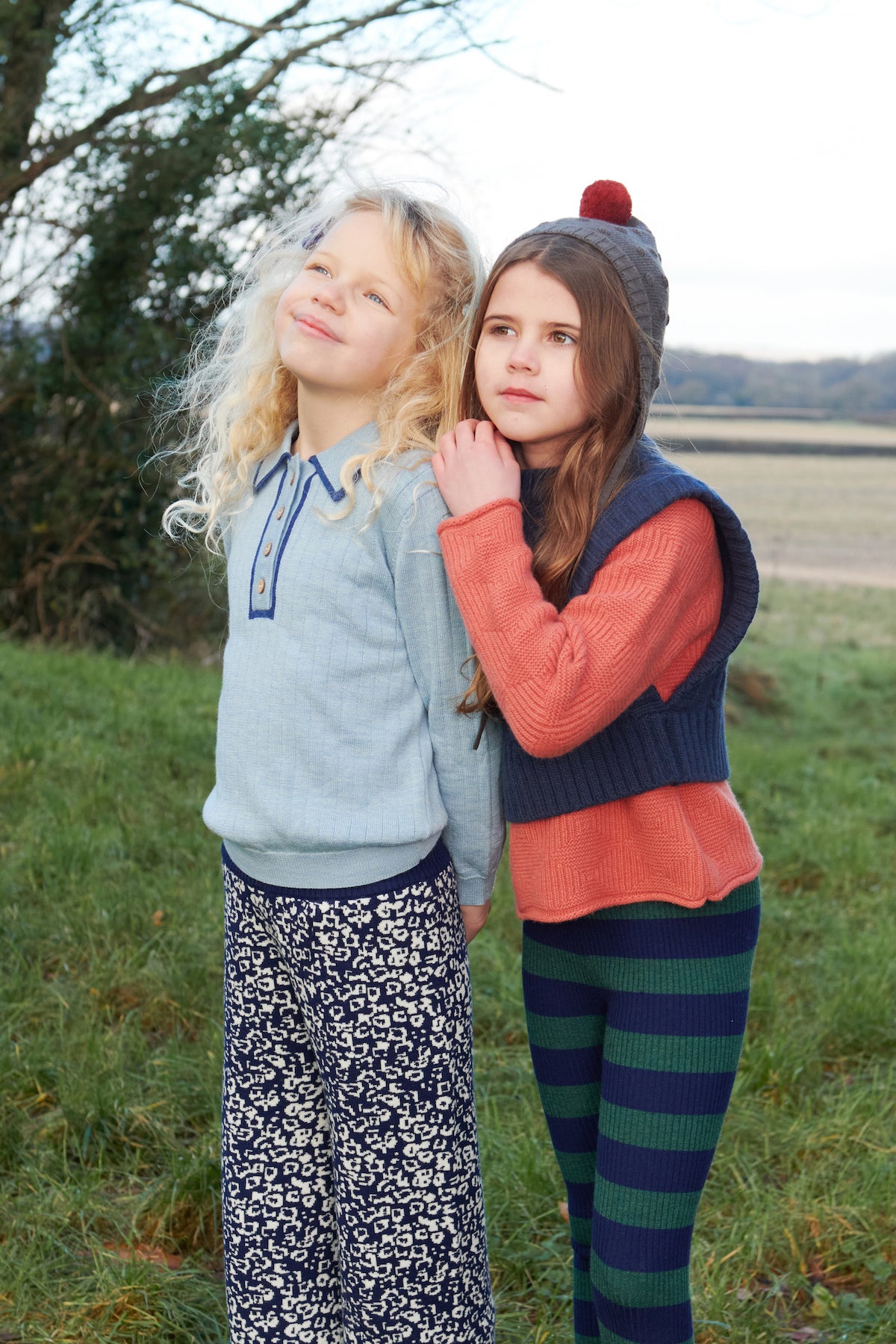 POM POM BONNET/WOOD GREEN
